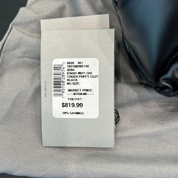 NEW Balenciaga puff clutch $1150 - Picture 5 of 6